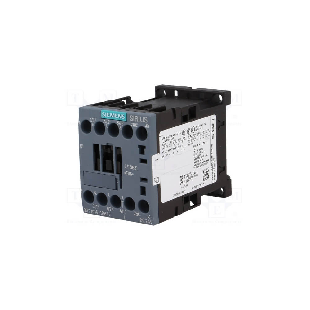 3RT20 16-1AP01 Power Contactor Size 00 9 Amp 1NO 230V AC | Contactor ...