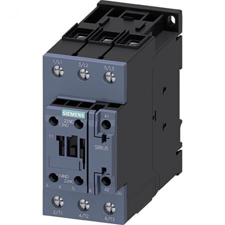 3RT20 37-1AG20 Power Contactor Size 3 30 Amp 1NO+1NC 110V AC