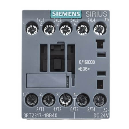 3RT23 17-1AP00 4 Pole Contactor Size 00 22Amp 240V AC