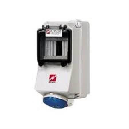 TYPENO 7128A 16A 3P 6H 400V WALL MTD SOCKET