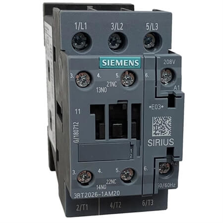 3RT20 26-1BB40 Power Contactor 25 Amp 1NO + 1NC 24V DC